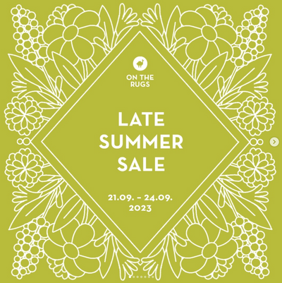 % Late Summer Sale %
